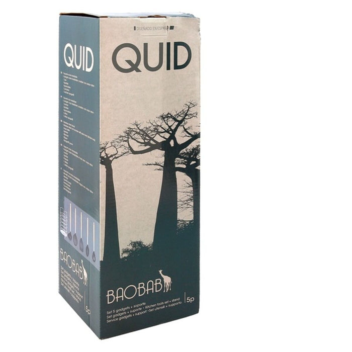 Set de Ustensile pentru Bucătărie Quid Baobab Plastic (12,5 x 12,5 x 36 cm) (6 pcs)