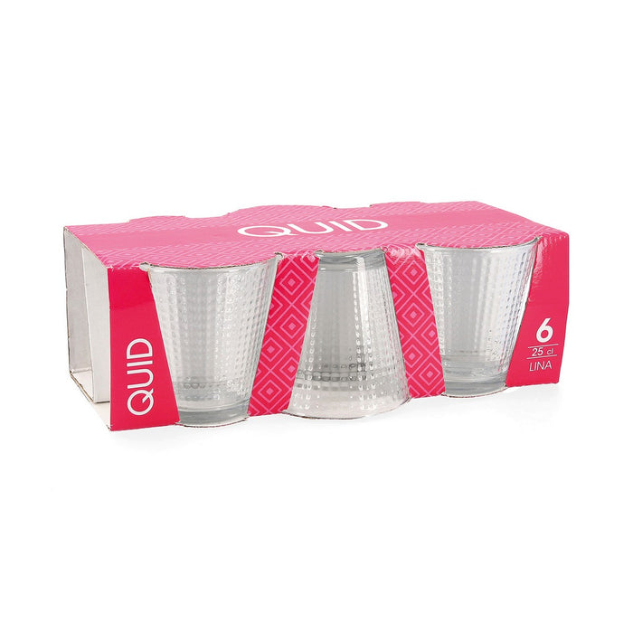 Set de pahare Quid Lina Transparent Sticlă 6 Piese 250 ml