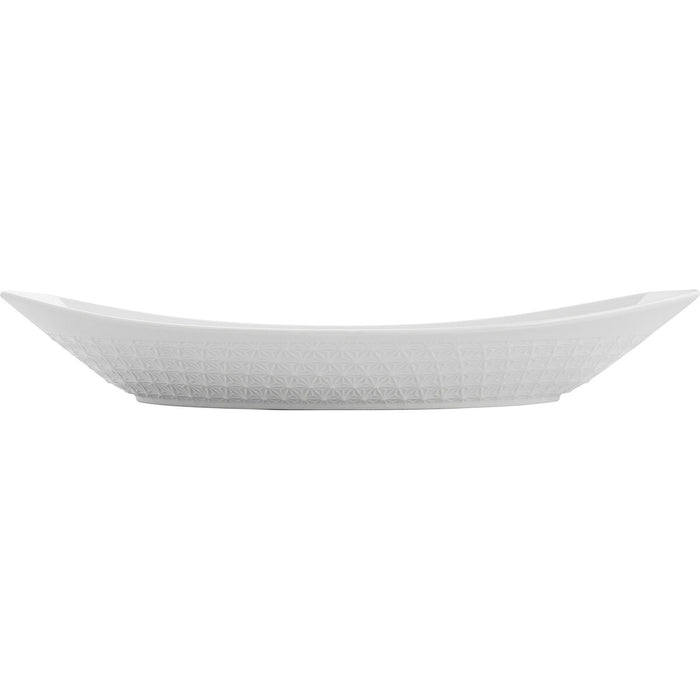 Platou pentru Servire Quid Gastro Ceramică Alb (39,5 x 19 x 8 cm) (4 Unități)