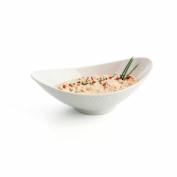 Platou pentru Servire Quid Gastro Ceramică Alb (28,2 x 15,5 x 9 cm) (Pack 4x)