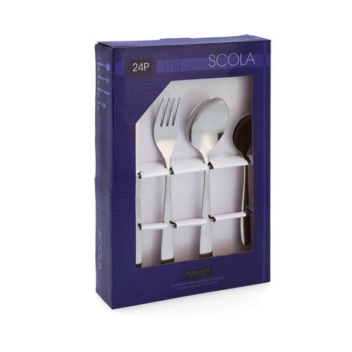 Tacâmuri Scola Metal Oțel Oțel inoxidabil (24 pcs)