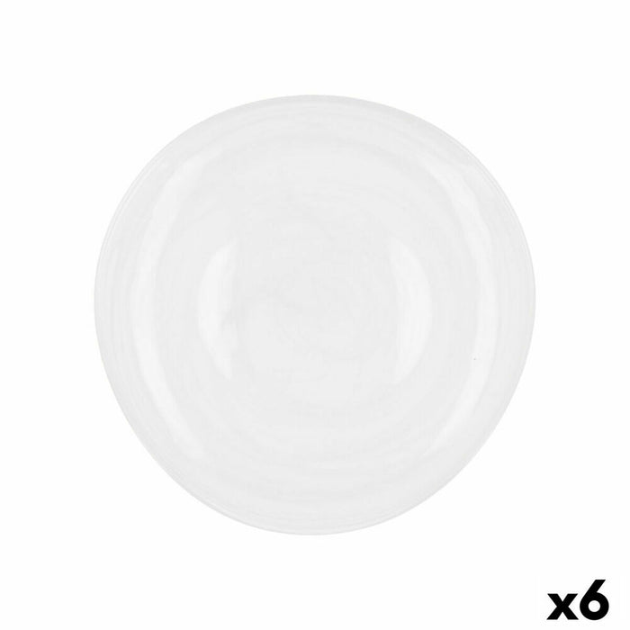 Platou Plat Quid Boreal Alb Sticlă Ø 26 cm 26 cm (6 Unități) (Pack 6x)