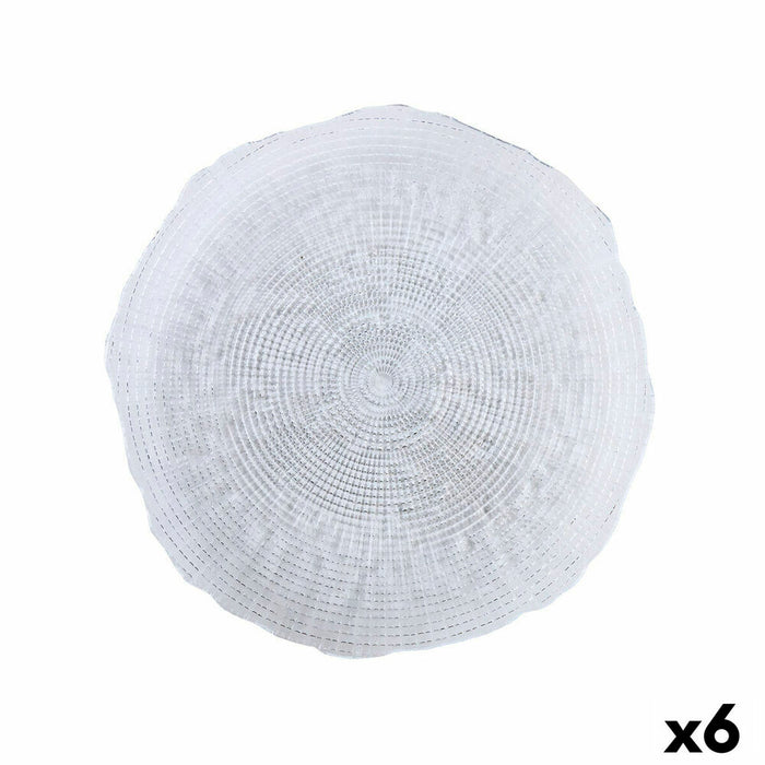 Platou Plat Quid Boreal Transparent Sticlă Ø 28 cm (6 Unități) (Pack 6x)