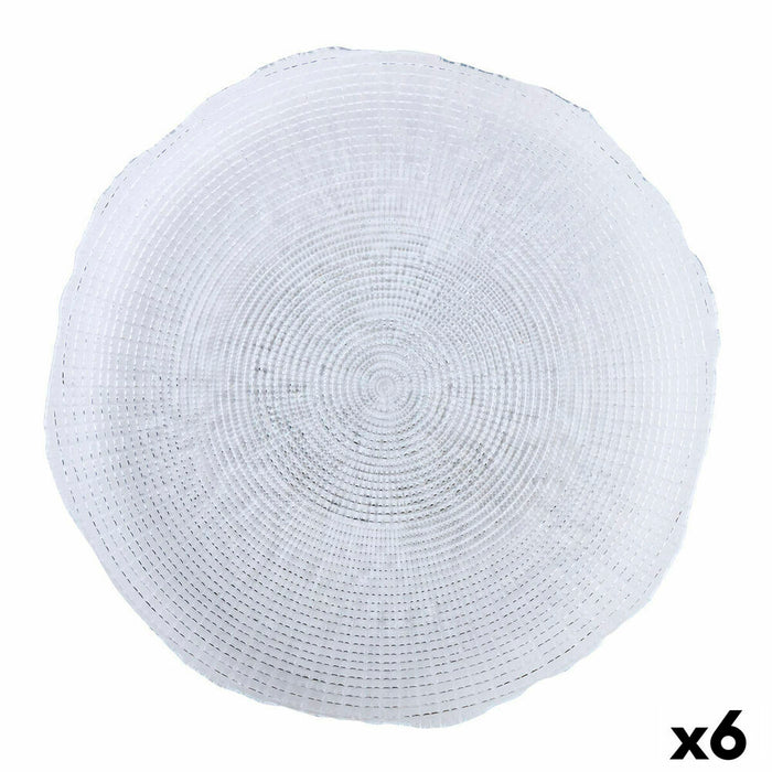 Farfurie Suport Quid Boreal Transparent Sticlă Ø 32 cm (6 Unități) (Pack 6x)