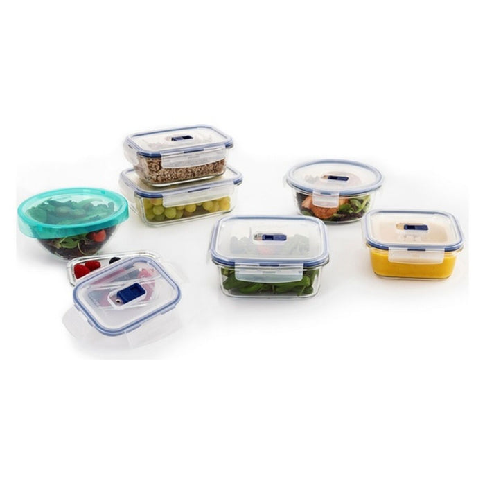 Set de Cutii pentru Prânz Luminarc Pure Box Active (7 pcs) Geam (7 pcs)