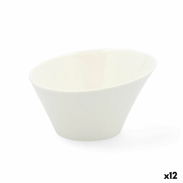 Tavă pentru gustari Quid Select Ceramică Alb (12,5 cm) (Pack 12x)