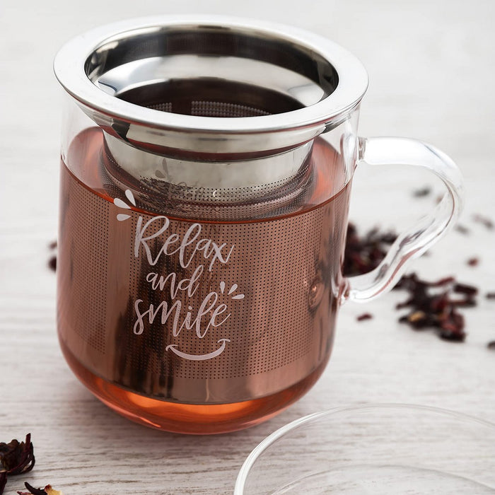 Set de Căni de Cafea Quid Transparent Oțel inoxidabil Sticlă 3 Piese (350 ml)