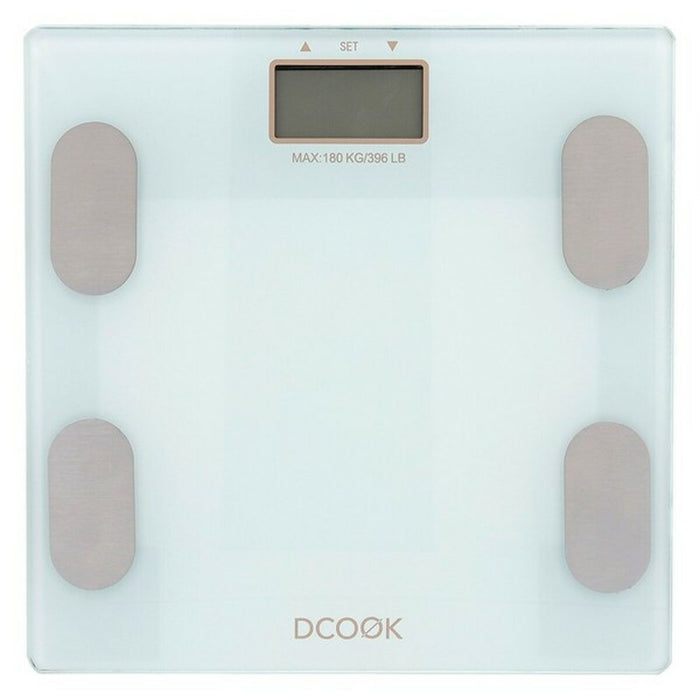 Cântar Digital de Baie Dcook Alb Plastic (30 x 30 x 2 cm)