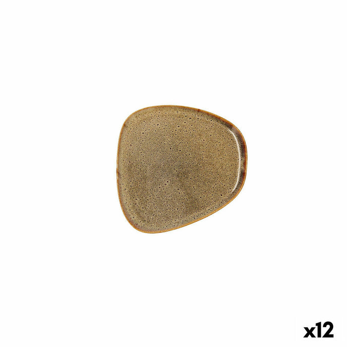 Platou Plat Bidasoa Ikonic Maro Ceramică 14 x 13,6 x 0,8 cm (12 Unități) (Pack 12x)