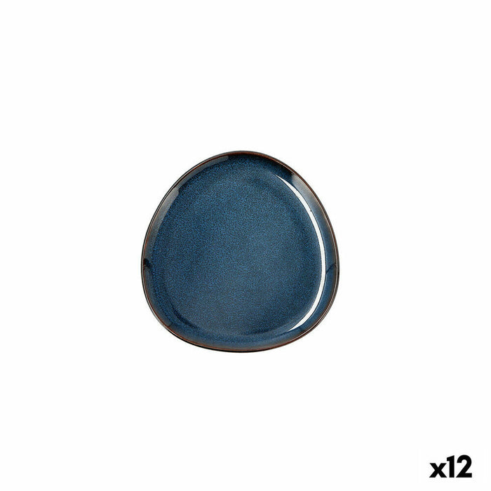 Platou Plat Bidasoa Ikonic Albastru Ceramică 11 x 11 cm (12 Unități) (Pack 12x)