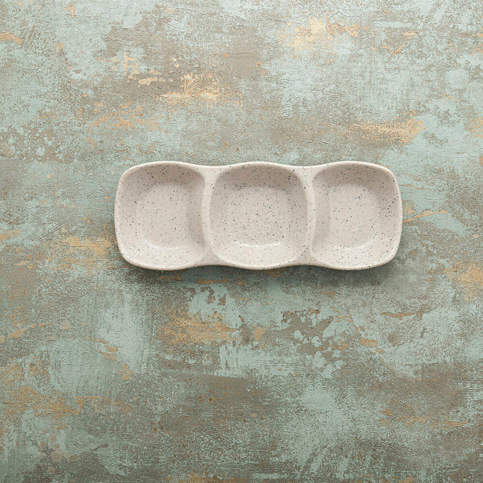 Tavă pentru gustari Bidasoa Ikonic Gri Plastic Melamina 28,6 x 10,9 x 3,1 cm (12 Unități) (Pack 12x)