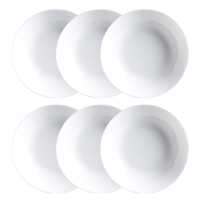Set de farfurii Luminarc Diwali 6 pcs Alb Sticlă