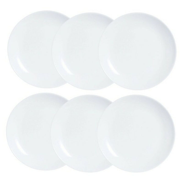 Set de farfurii Luminarc Diwali 6 pcs Alb Sticlă 19 cm