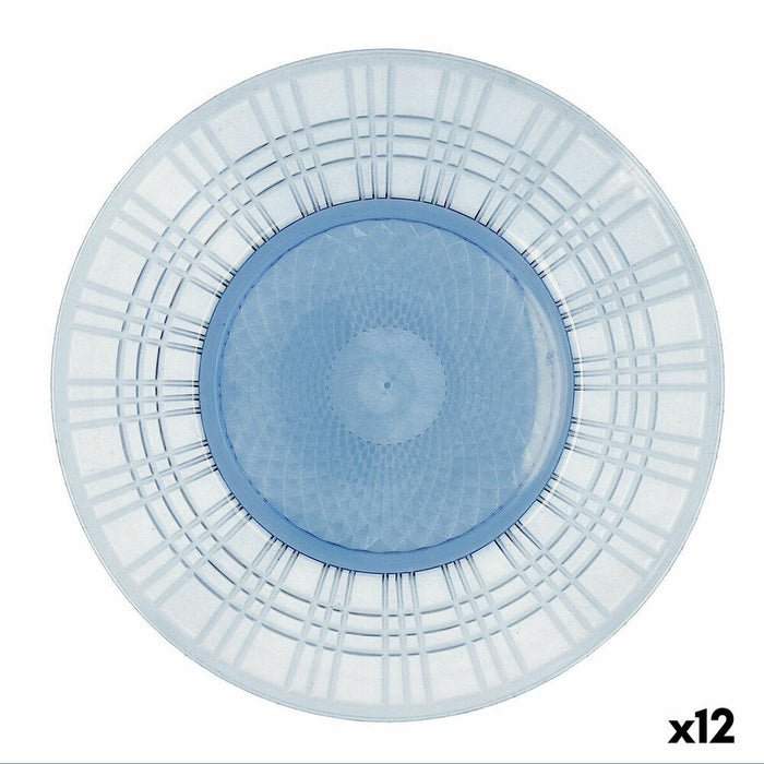 Platou Plat Quid Viba Albastru Plastic Ø 26 cm 26 cm (12 Unități) (Pack 12x)