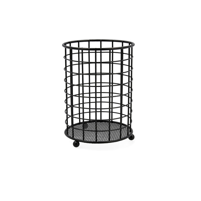 Suport pentru ustensile de bucătărie Quid Negru Metal (12,5 x 12,5 x 16,5 cm)