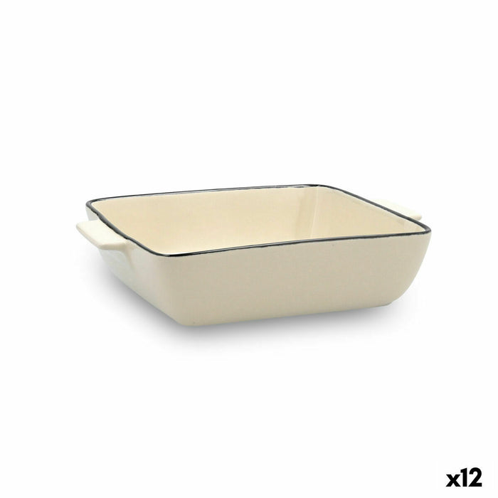 Crăticioară Quid Cocco 20 x 16,5 x 27 cm Ceramică Alb (12 Unități) (Pack 12x)