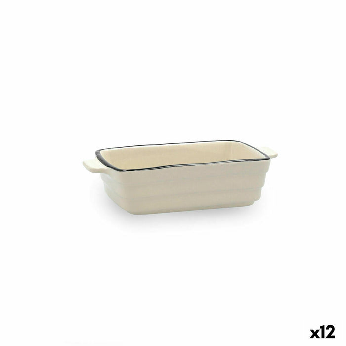 Crăticioară Quid Cocco 16 x 9 x 4 cm Ceramică Alb (12 Unități)