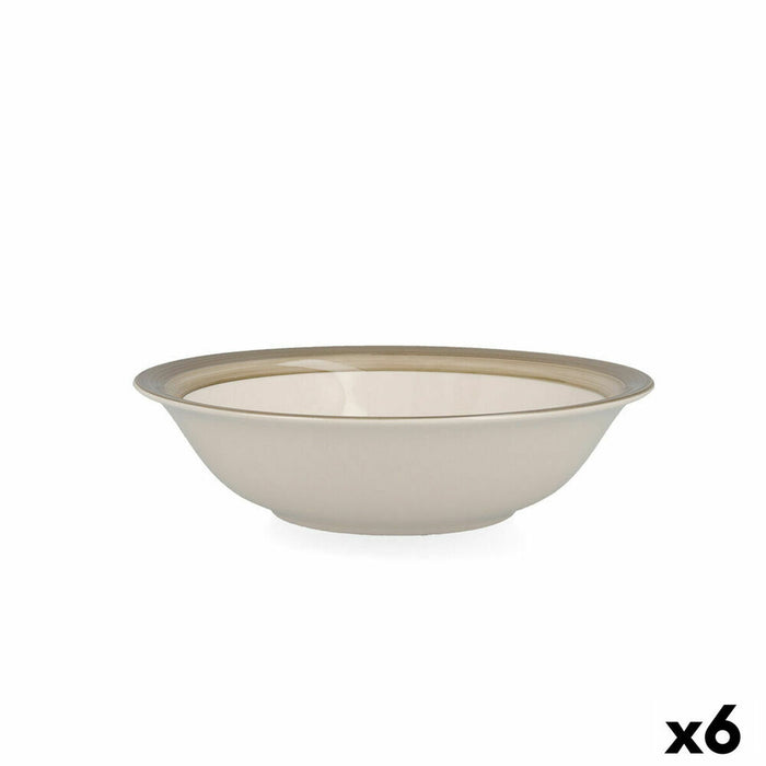 Bol Quid Allegra Nature Ceramică Bicolor (18 cm) (Pack 6x)