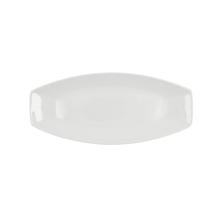 Platou pentru Servire Quid Gastro Alb Ceramică 35,5 x 15,8 x 2,8 cm (6 Unități) (Pack 6x)