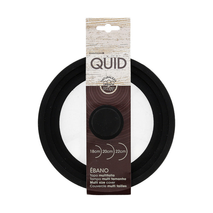 Capace Quid Ebano Negru Sticlă Ø 22 cm (Ø 22 cm)