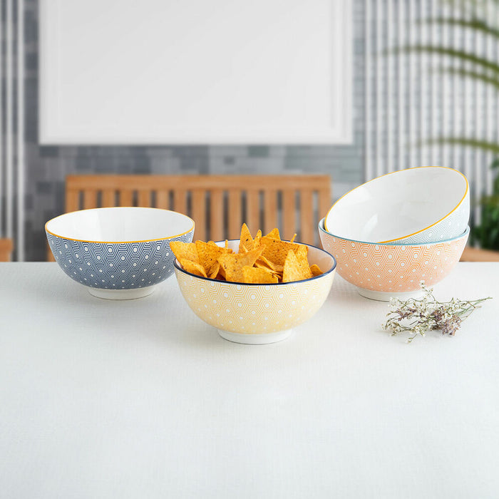 Bol Quid Pippa Ceramică Multicolor (20 cm) (Pack 4x)