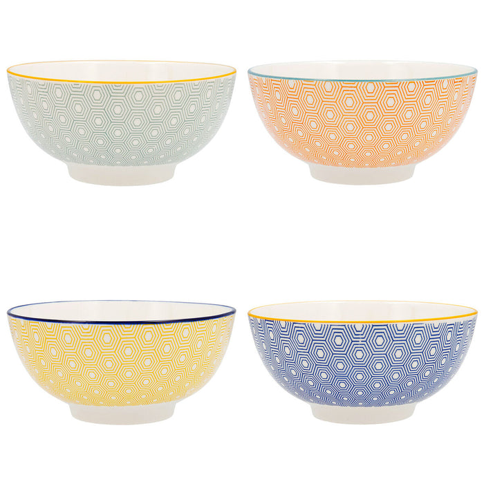 Bol Quid Pippa Ceramică Multicolor (20 cm) (Pack 4x)