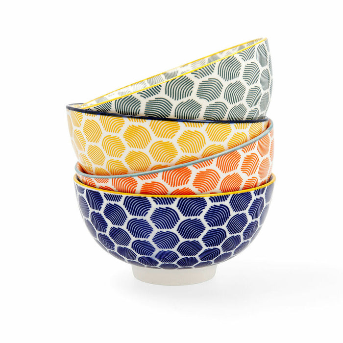 Bol Quid Pippa 12,5 x 12,5 cm Ceramică Multicolor (Pack 6x)