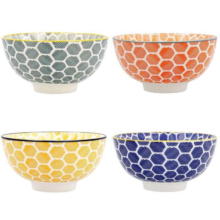 Bol Quid Pippa 12,5 x 12,5 cm Ceramică Multicolor (Pack 6x)