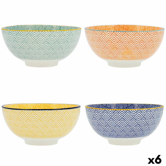 Bol Quid Pippa Ceramică (15 x 15 x 7,3 cm) (Pack 6x)