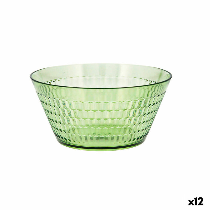 Bol Quid Viba Verde Plastic Ø 18 cm (Pack 12x)