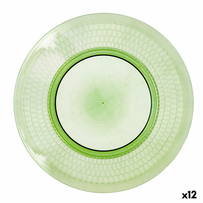 Platou Plat Quid Viba Verde Plastic Ø 27 cm 27 cm (12 Unități) (Pack 12x)
