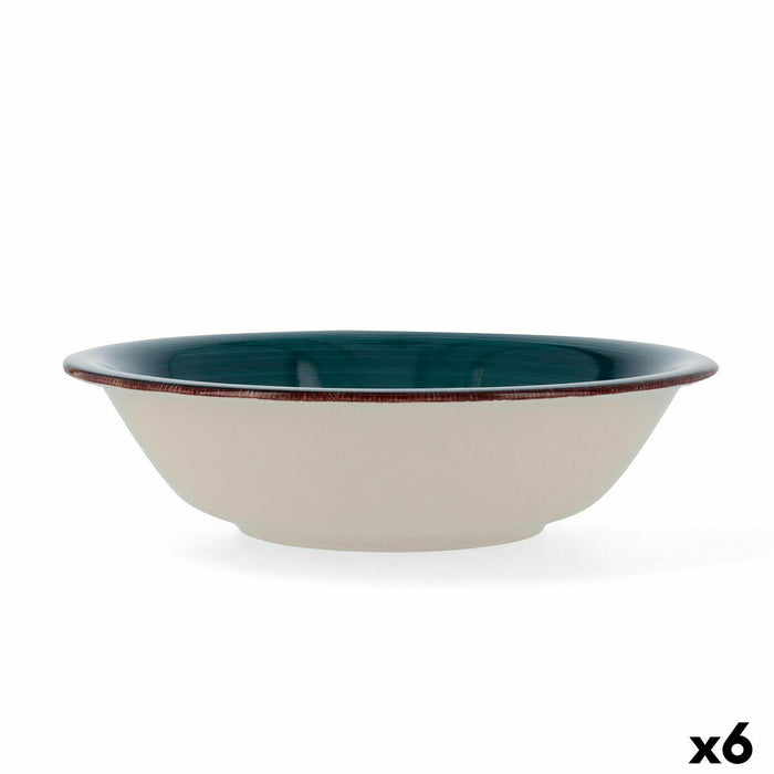 Salatieră Quid Zafiro Vita Ceramică Albastru (23 cm) (Pack 6x)