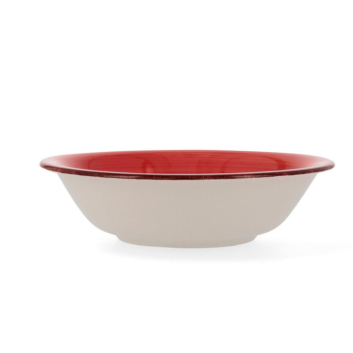 Salatieră Quid Vita Ceramică Roșu (23 cm) (Pack 6x)