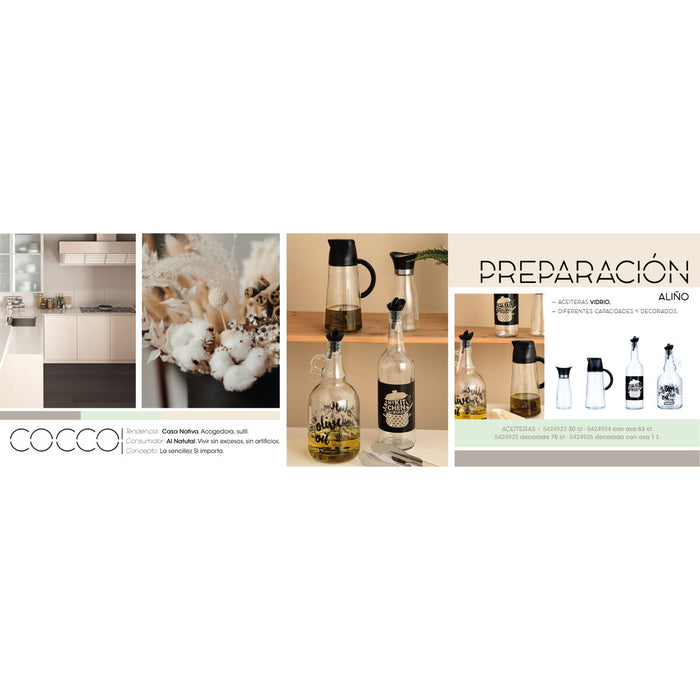 Dispenser pentru Ulei Quid Cocco Antipicurare Sticlă 750 ml