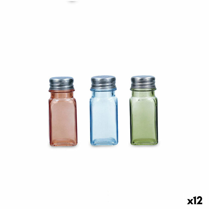 Pivniță de sare Quid Tu Y Yo Multicolor Sticlă 4 x 10 cm (Pack 12x)