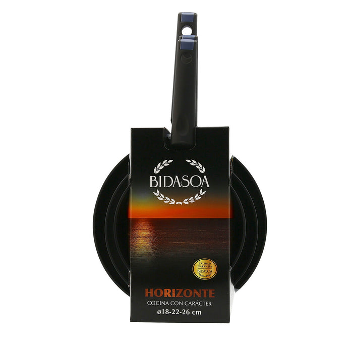 Set de Tigăi Bidasoa Horizonte 3 Piese Aluminiu forjat