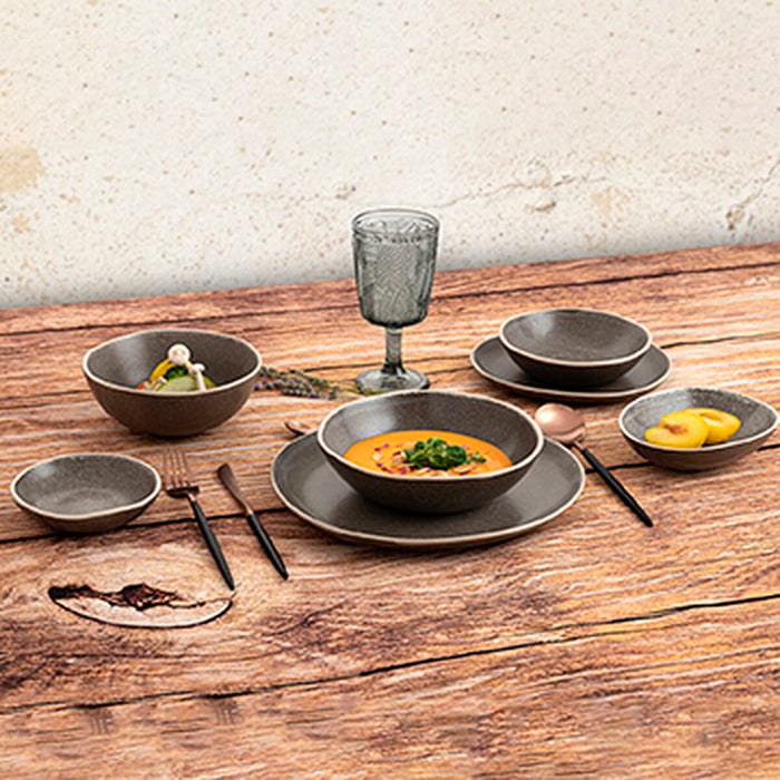 Set de Cuțite Bidasoa Gio Negru Cupru Metal (12 Unități)