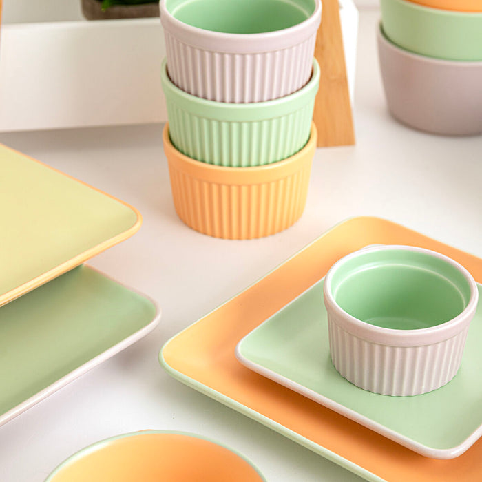 Bol pentru Aperitive Quid Vitamina Bicolor Ceramică 13 x 13 x 5,2 cm