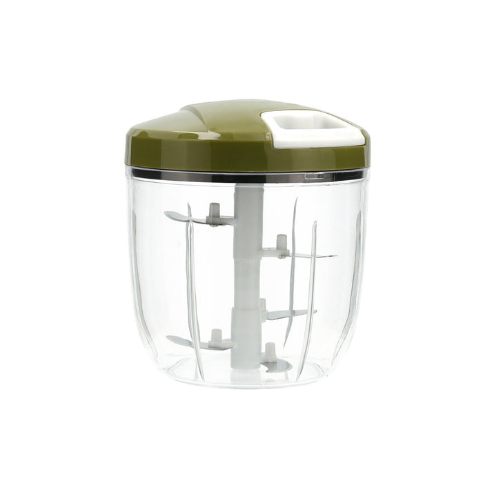 Mini Chopper manual cu funie Quid Naturalia Verde Metal 12,5 x 14 cm Manual