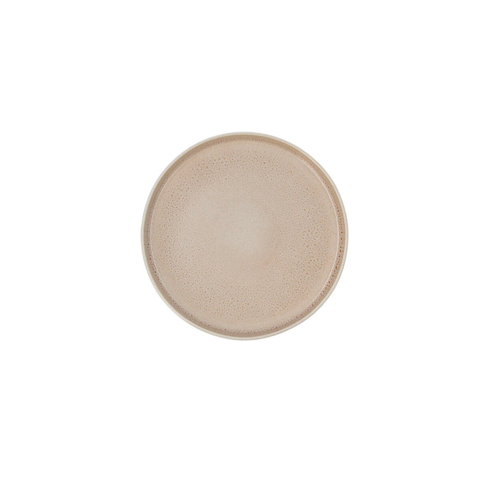 Platou Plat Ariane Porous Bej Ceramică Ø 21 cm (4 Unități)