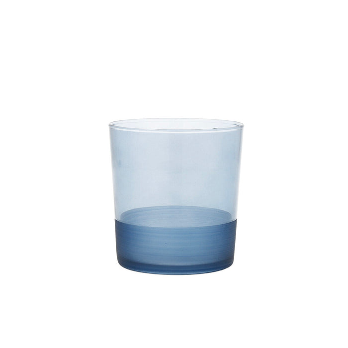 Pahar Quid Pincel Albastru Sticlă 380 ml (6 Unități)