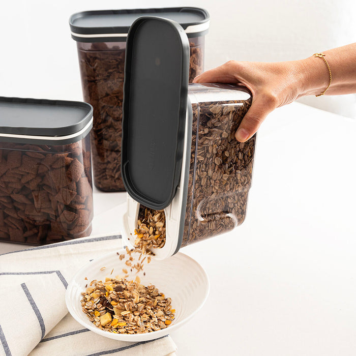 Staniu Quid City Cu Capac Dozator 1,2 L Gri Plastic (12 Unități)