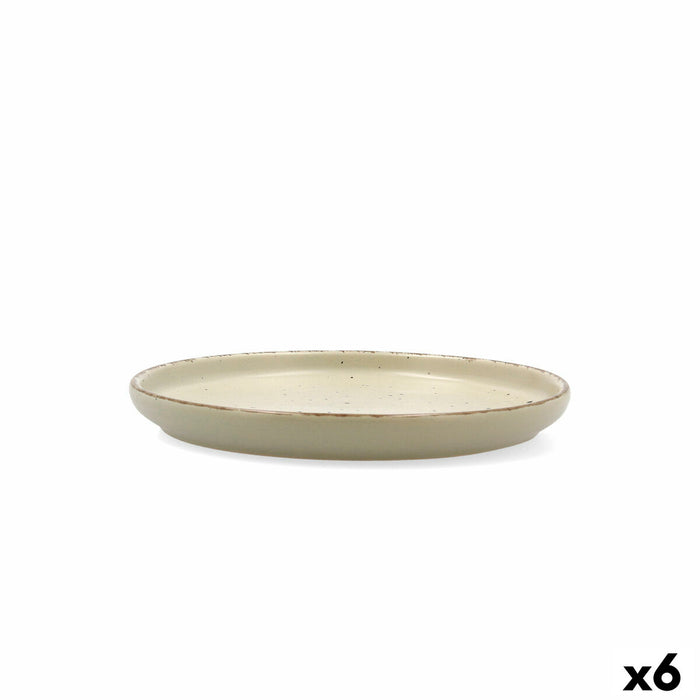 Farfurie pentru desert Quid Duna Verde Ceramică 20 x 2,5 cm (6 Unități)