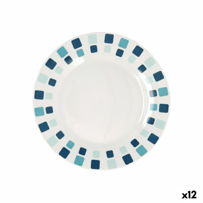 Farfurie pentru desert Quid Simetric Albastru Ceramică 19 cm (12 Unități)