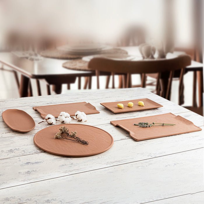 Tavă pentru gustari Quid Mineral Gres Teracotă Ceramică 33 cm