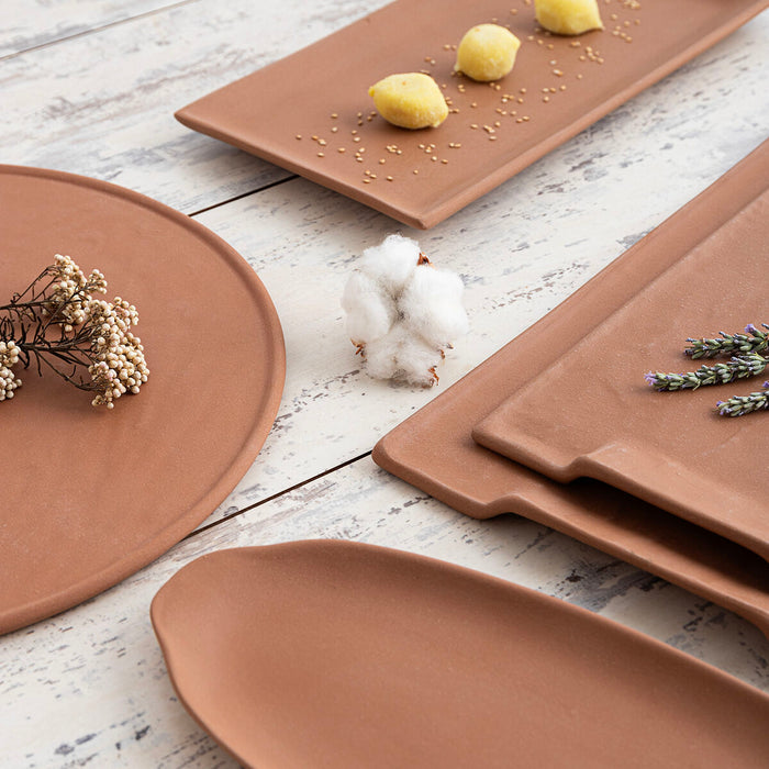 Tavă pentru gustari Quid Mineral Gres Teracotă Ceramică 33 cm
