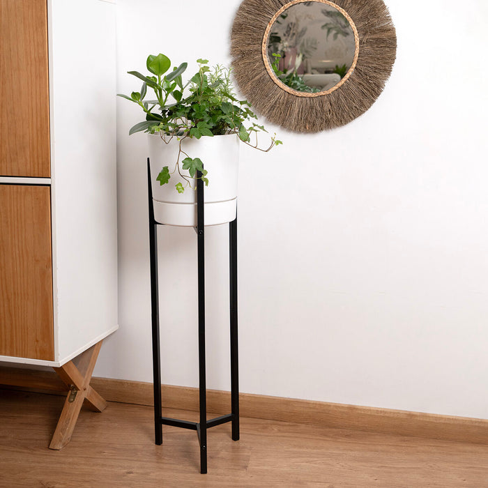 Suport pentru ghivece Vinthera Moa Oțel Negru 24 x 80,5 cm