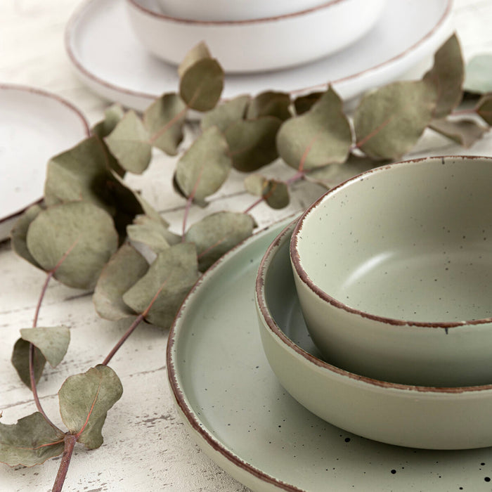 Set de Veselă Quid Duna Verde Ceramică 12 Piese