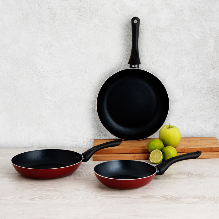Set de Tigăi Quid Cappy Bordo Metal 3 Piese