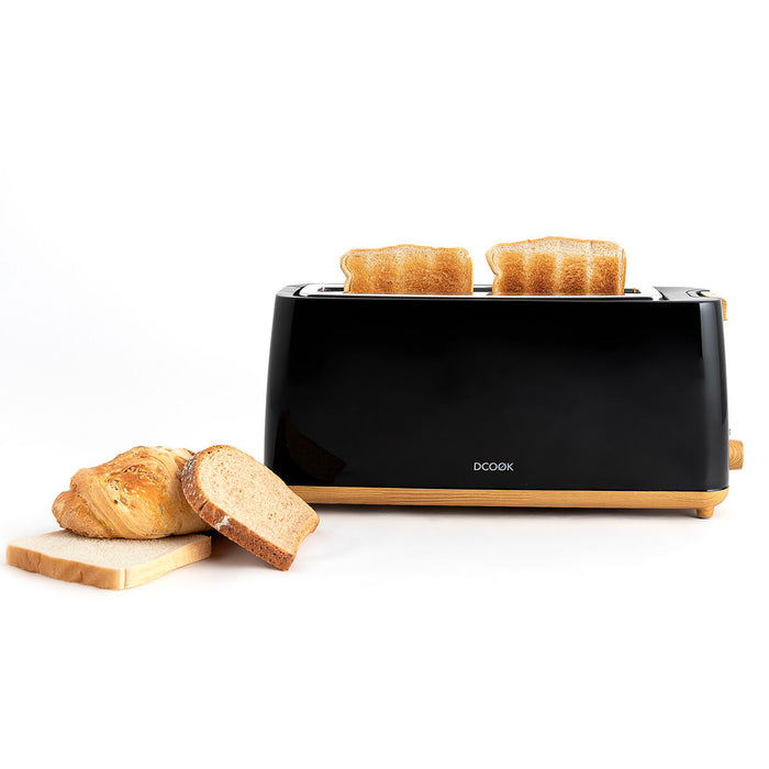 Prăjitor de Pâine cu Funcție de Decongelare Dcook Wood 800 W